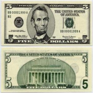 USD $5 Bills
