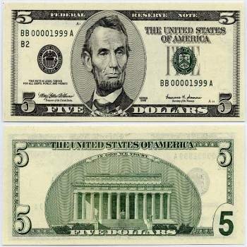 USD $5 Bills